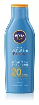 Интенсивный лосьон для загара SPF 20 Nivea Sun Protect & Bronze