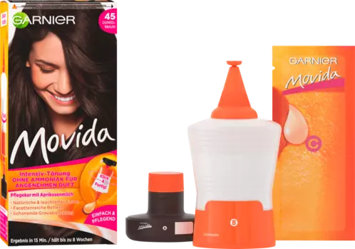 Интенсивный оттенок 45 темно-коричневый 1 шт. Movida