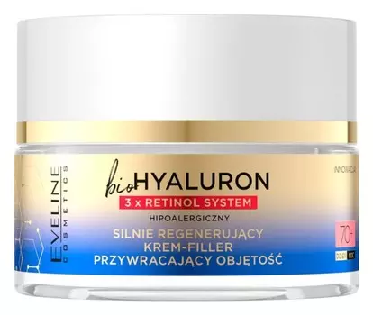 Интенсивный регенерирующий крем 70+ Eveline Cosmetics Bio Hyaluron 3x Retinol System