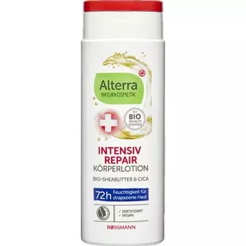 Интенсивный восстанавливающий лосьон для тела с органическим маслом ши и цикой Alterra NATURKOSMETIK, 250 ml