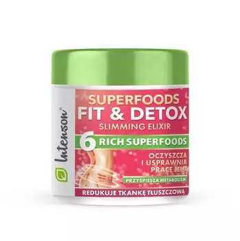 Intenson Superfoods Добавка для фитнеса и детоксикации эликсир с клетчаткой 135г Inna marka
