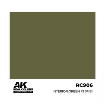 Интерьер Зеленый FS 34151, Paint - Real Color, Dropper Bottles (AK-Interactive)