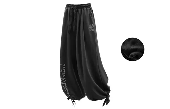 Inter Milan Football Club ФК Повседневные брюки унисекс Internazionale Milano, Черный (весна и осень)