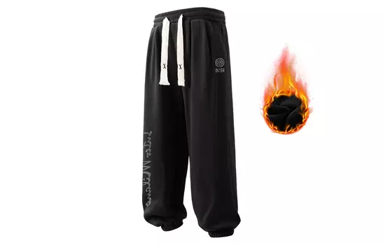 Inter Milan Football Club ФК Повседневные брюки унисекс Internazionale Milano, 608 серый бархат для тепла