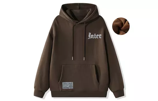 Inter Milan Football Club ФК Толстовка унисекс Internazionale Milano, Черный (флис для тепла)