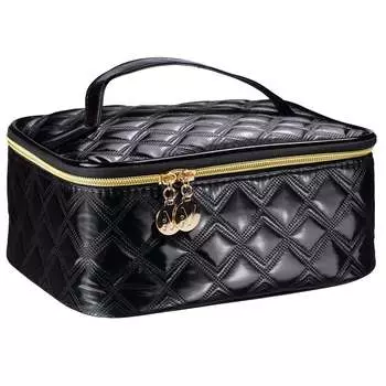 Inter Vion Gold & Black большая черная косметичка Inter-vion