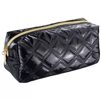 Inter-Vion Gold & Black стеганая косметичка-пенал, черный