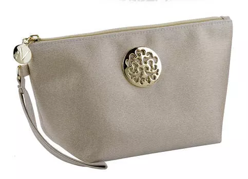 Inter Vion Переливающаяся косметичка Travel Chic среднего размера Gold