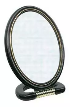 Интер-вион, зеркало овальное двустороннее, 1 шт., Inter-vion, черный