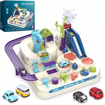 Интерактивная автомобильная полоса препятствий на 4 машины 802А LUXMA