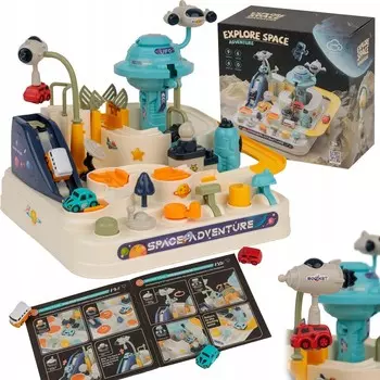 Интерактивная космическая автомобильная трасса, весенние машинки для детей, ракета MAT GROUP