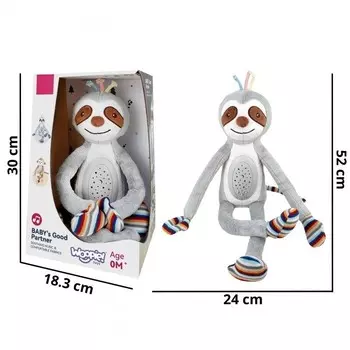 Интерактивная мягкая игрушка-проектор WOOPIE BABY 2 в 1, спальное место для ленивца