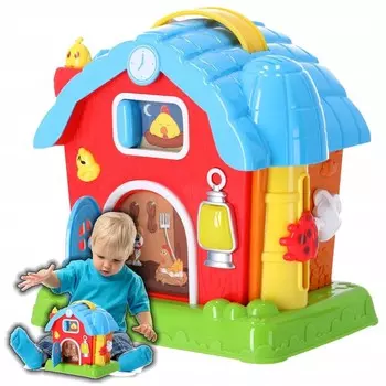 Интерактивный фермерский дом «Маленький фермер-фермер» Светодиодные звуки Рождественский подарок Z2011 Stator