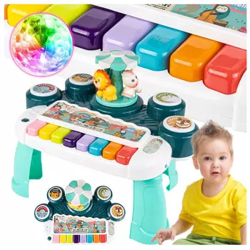 Интерактивный обучающий настольный пианино, диско-шар U777 elektrostator