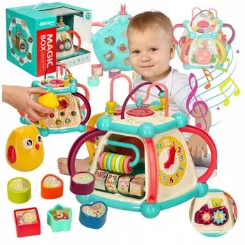 Интерактивный обучающий сенсорный кубик Монтессори «Поймай жука» 7 в 1 Inna marka