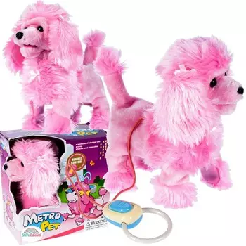 Интерактивный пудель на поводке гуляет с лаем гуляет на поводке Sferazabawek