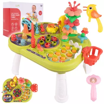 Интерактивный развивающий стол, Молоток, Удочка, Морковь, Рыбка MalPlay