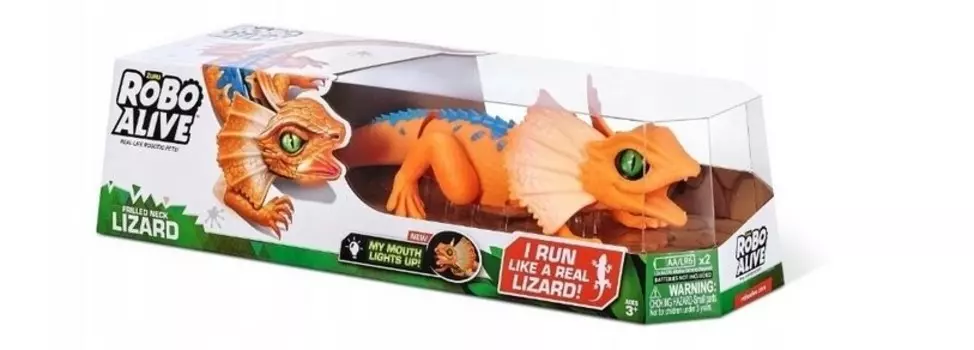 Интерактивный робот динозавр-ящерица ZURU ROBO ALIVE Orange
