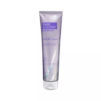 Interbeauty Dark&Lovely Термозащита и средство для распутывания волос Увлажняющий крем для укладки феном Silky Slip с протеинами шелка, маслом ши и касторовым маслом для всех типов вьющихся волос 5 унций SoftSheen-Carson