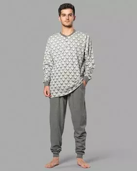 Интерлок мужская пижама Babelo, темно-серый