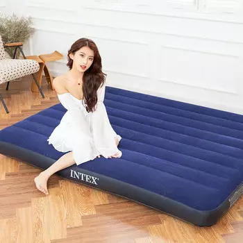 Intex 64758 двойная надувная кровать, надувной матрас, домашний спальный коврик, переносная кровать для обеда, утолщенная уличная палатка, коврик N
