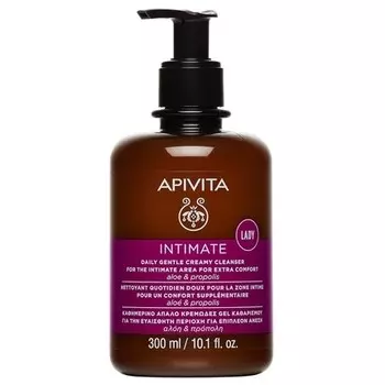 Intimate Lady Нежная пенка для умывания для интимной зоны 10,1 жидких унций. Apivita