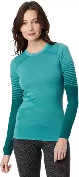 Intraknit Merino 200 Pattern Crew Smartwool, цвет Cascade/Emerald