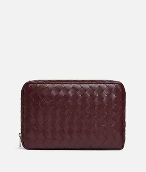 Intrecciato большой органайзер на молнии Bottega Veneta