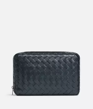Intrecciato большой органайзер на молнии Bottega Veneta