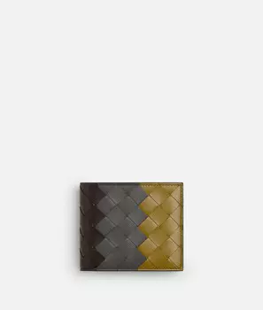 Intrecciato двойной кошелек с кошельком для монет Bottega Veneta