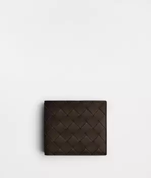 Intrecciato двойной кошелек с кошельком для монет Bottega Veneta, карамельный