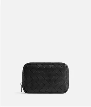 Intrecciato небольшой органайзер Bottega Veneta, черный