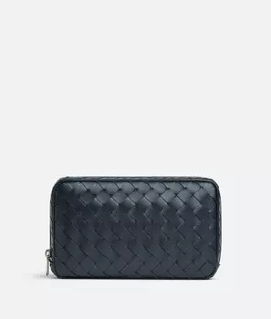 Intrecciato средний органайзер на молнии Bottega Veneta