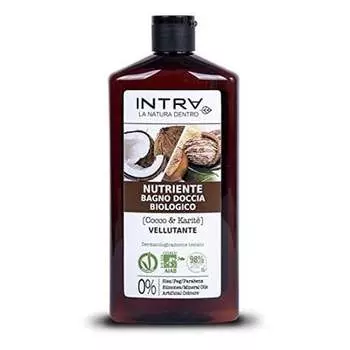 Intrг & Karit Органический гель для душа питательный нейтральный 400мл кокос, Intra