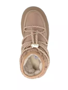 Inuikii ботинки Endurance Puffer на шнуровке, нейтральный цвет