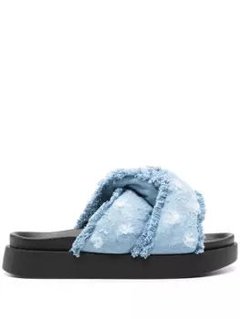 Inuikii сандалии с бахромой, синий