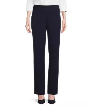 Investments Petite Size Брюки прямого кроя с посадкой PARK AVE, синий