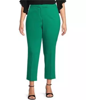 Investments Plus Size: прямые брюки 5TH AVE fit Elite с эластичной талией, зеленый