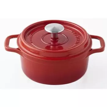 INVICTA Круглая кокотница - 24 см - Рубиновый - Все источники тепла, включая индукцию