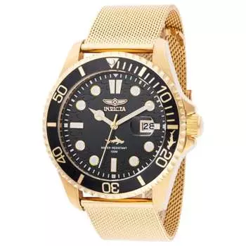 Invicta Мужские кварцевые часы Pro Diver 43 мм, цвет silver and gold