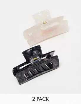 Invisibobble — Clipstar Large — заколки для волос в упаковке, 2 шт. — Eclipse Glossy