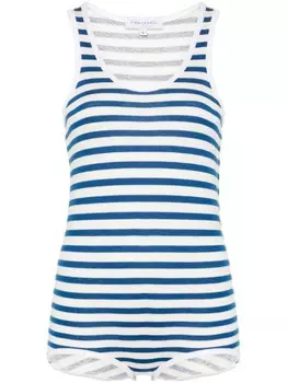 Ioana Ciolacu боди в полоску, синий