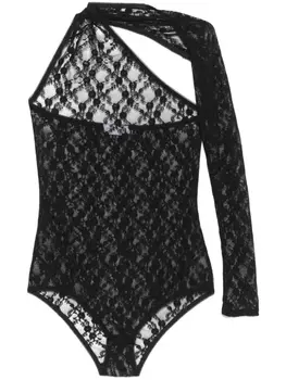 Ioana Ciolacu кружевное боди, черный