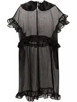 Ioana Ciolacu платье с оборками, черный