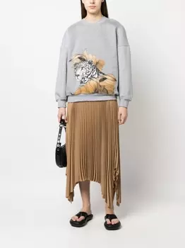 Ioana Ciolacu толстовка с графичным принтом, серый