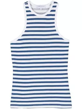 Ioana Ciolacu топ в полоску, синий