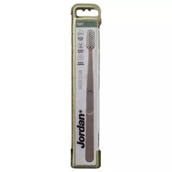 Иорданская зеленая чистая эко мягкая зубная щетка, Jordan