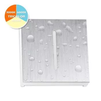 IP44 Светодиодное освещение лестницы STRIPE алюминиевый квадрат для распределительной коробки, 3-цветный теплый белый - нейтральный белый - холодный белый ступенчатый светильник Ledando