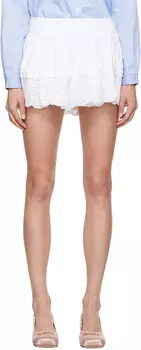 Ира Мини-юбка Sandy Liang, белый