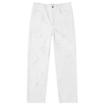 Ирина вышитые джинсы Isabel Marant, белый